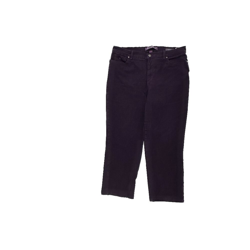 Gloria Vanderbilt Amanda Straight‎ Leg Women's size 16P Purple Denim jeans